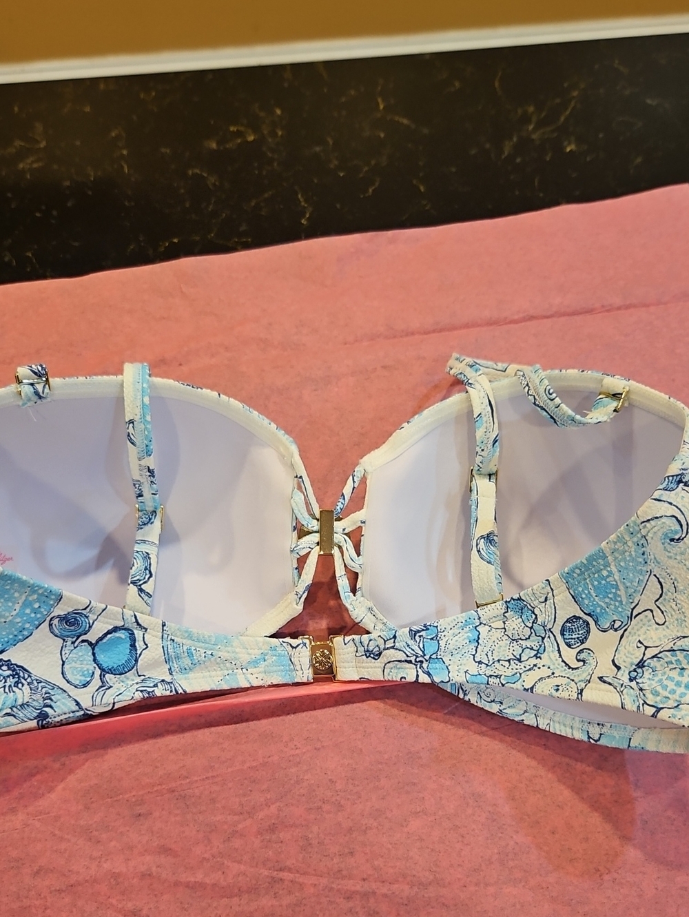 Lilly Pulitzer Blue & White Seashell Bikini Two-Piece - Picture 5 of 12